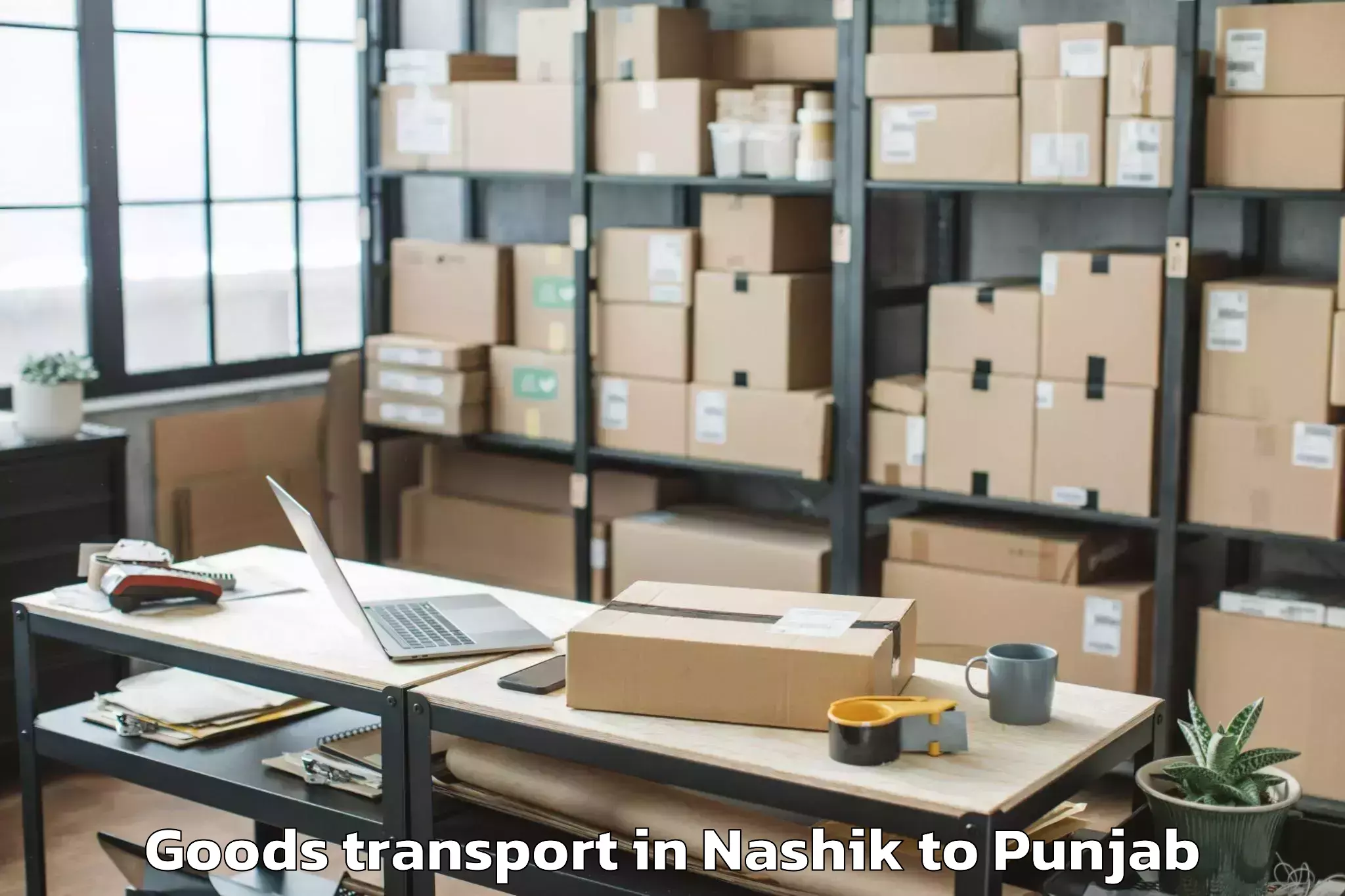 Book Nashik to Nawanshahr Goods Transport Online